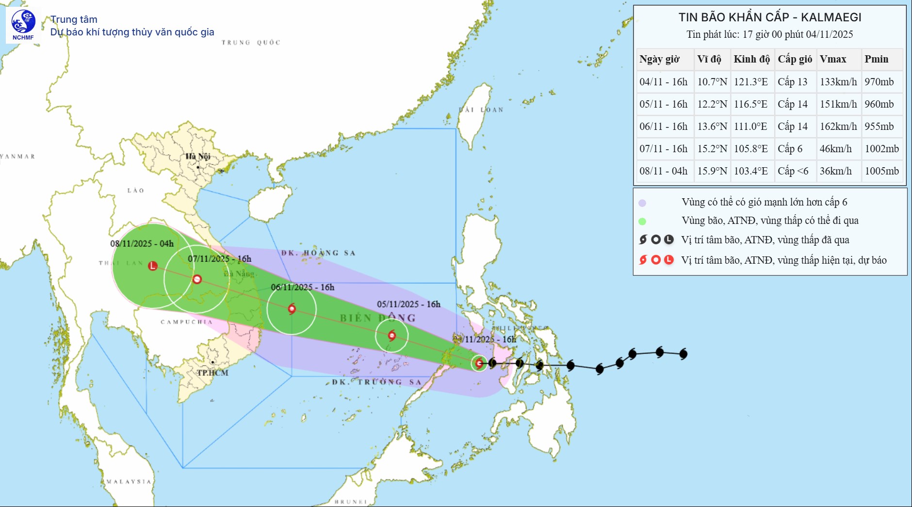 Bão KALMAEGI có cường độ rất mạnh, ảnh hưởng trực tiếp đến miền Trung- Ảnh 1.