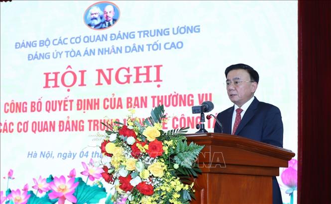 Đồng chí Nguyễn Văn Quảng giữ chức Bí thư Đảng ủy Tòa án nhân dân Tối cao- Ảnh 2. Đồng chí Nguyễn Văn Quảng giữ chức Bí thư Đảng ủy Tòa án nhân dân Tối cao- Ảnh 2.