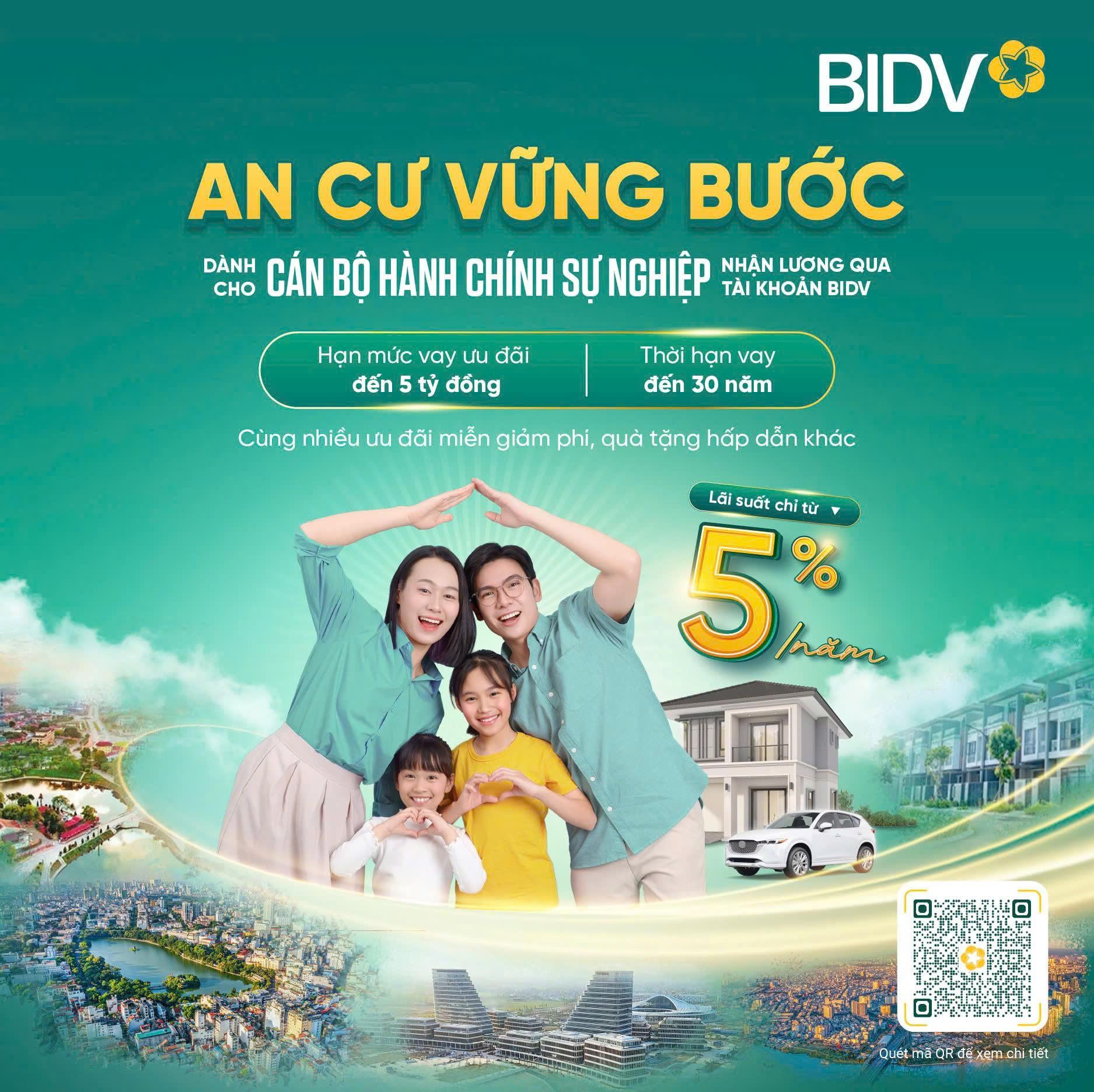 BIDV triển khai gói vay 'An cư vững bước' dành cho cán bộ- Ảnh 1.