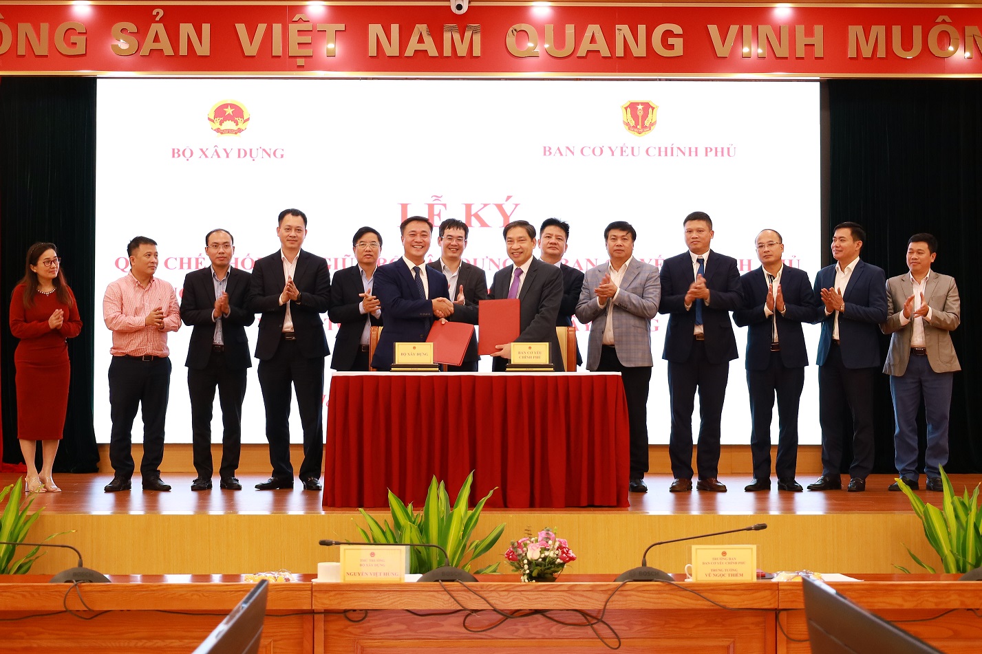 Bộ Xây dựng và Ban Cơ yếu Chính phủ phối hợp bảo mật thông tin và an toàn dữ liệu- Ảnh 1. Bộ Xây dựng và Ban Cơ yếu Chính phủ phối hợp bảo mật thông tin và an toàn dữ liệu- Ảnh 1.