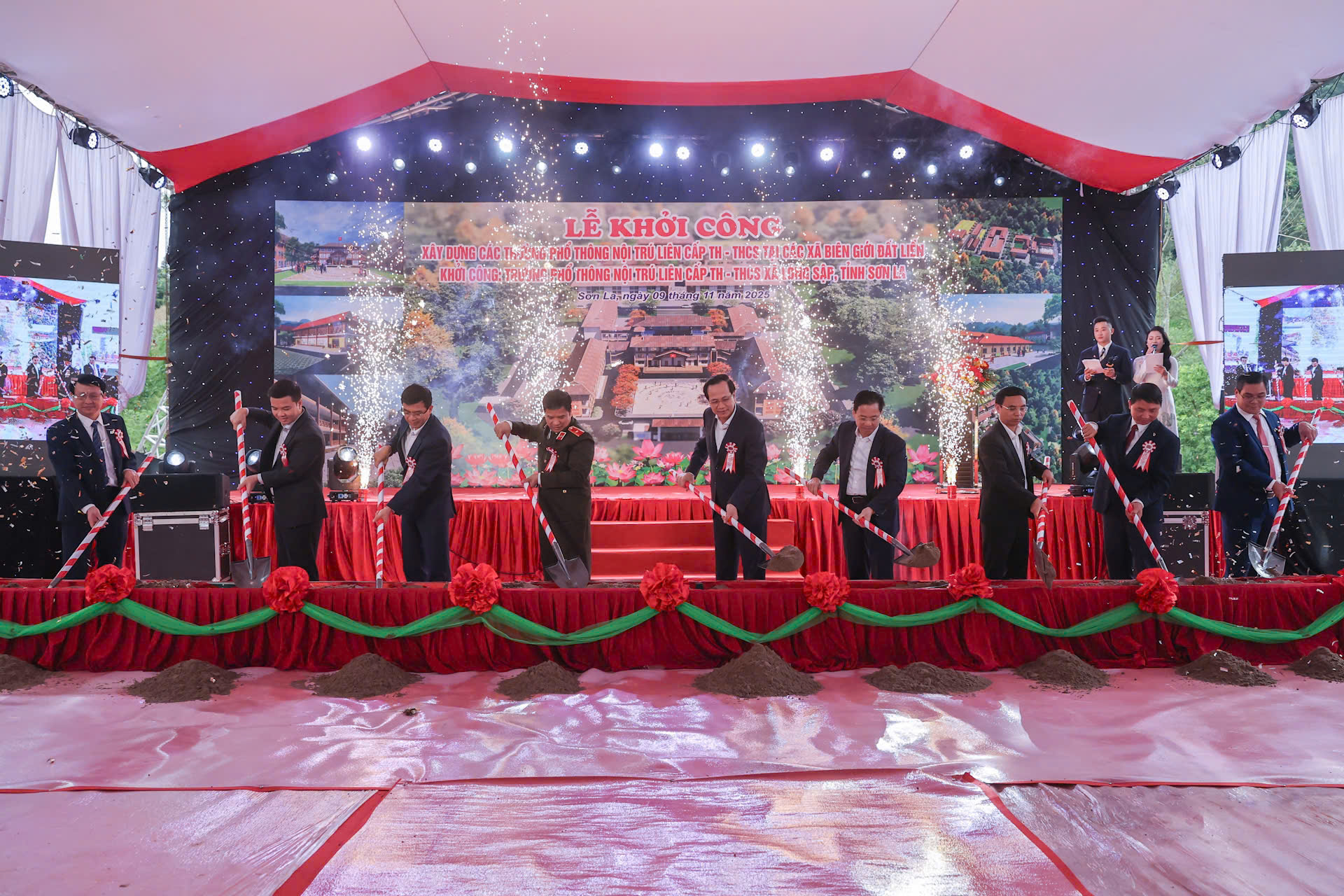 Khởi công Trường nội trú xã Lóng Sập - vun đắp tương lai từ vùng biên Tổ quốc- Ảnh 3.