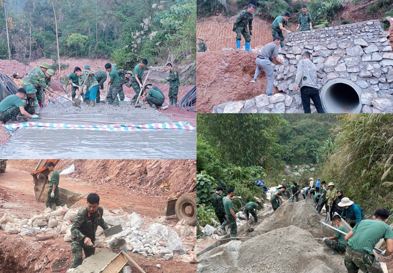 Khi màu áo lính hòa vào nhịp sống thôn bản- Ảnh 2. Khi màu áo lính hòa vào nhịp sống thôn bản- Ảnh 2.