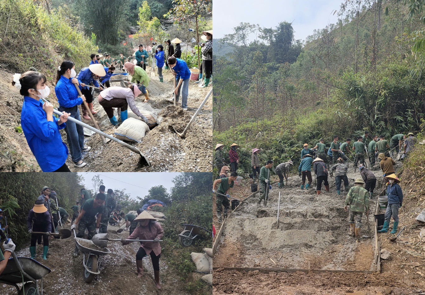 Khi màu áo lính hòa vào nhịp sống thôn bản- Ảnh 3. Khi màu áo lính hòa vào nhịp sống thôn bản- Ảnh 3.
