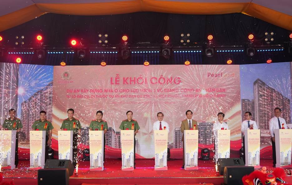 Pearl Land tiếp tục khởi công dự án xây dựng nhà ở cho lực lượng công an tại TPHCM- Ảnh 1.