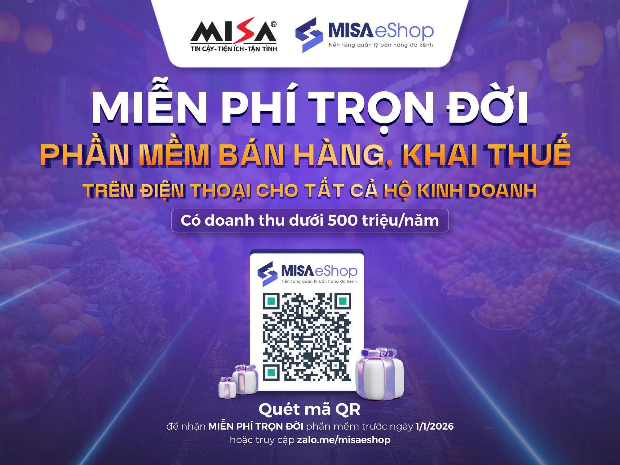 MISA miễn phí trọn đời phần mềm bán hàng, khai thuế cho hộ kinh doanh nhỏ- Ảnh 2.