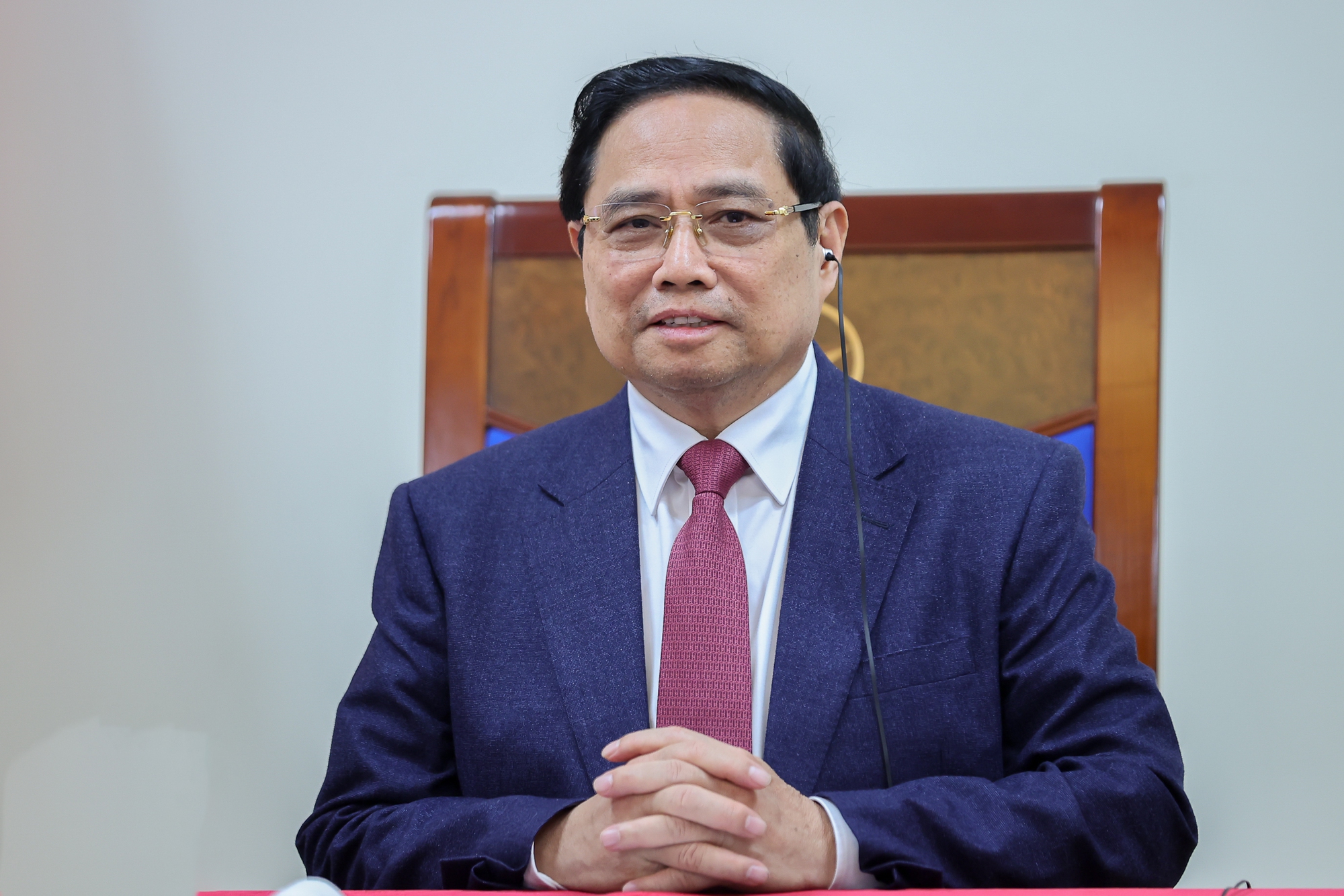 Thủ tướng Phạm Minh Chính điện đàm với Thủ tướng Singapore Lawrence Wong- Ảnh 1. Thủ tướng Phạm Minh Chính điện đàm với Thủ tướng Singapore Lawrence Wong- Ảnh 1.