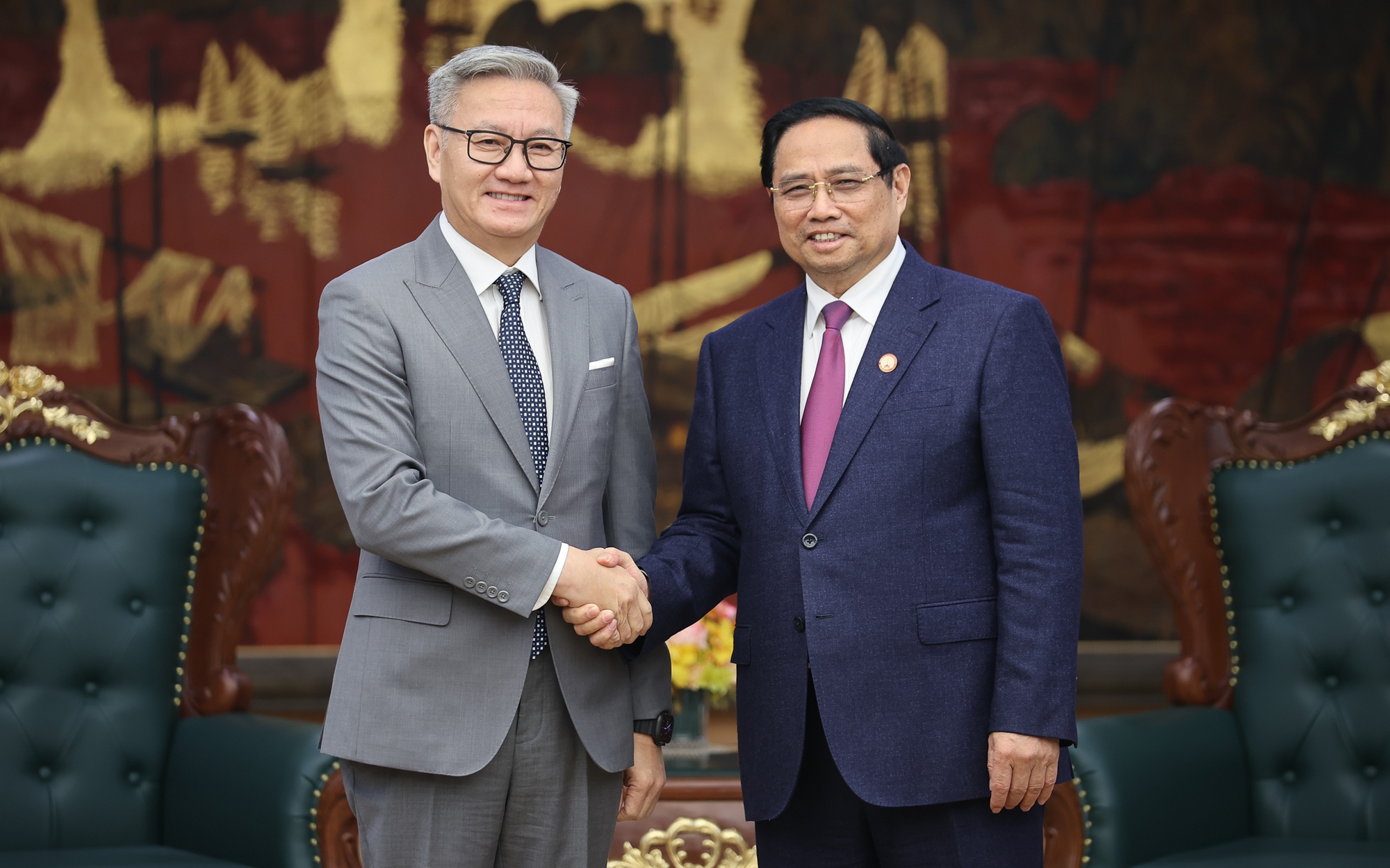 Thủ tướng Phạm Minh Chính tiếp Bộ trưởng Ngoại giao Lào