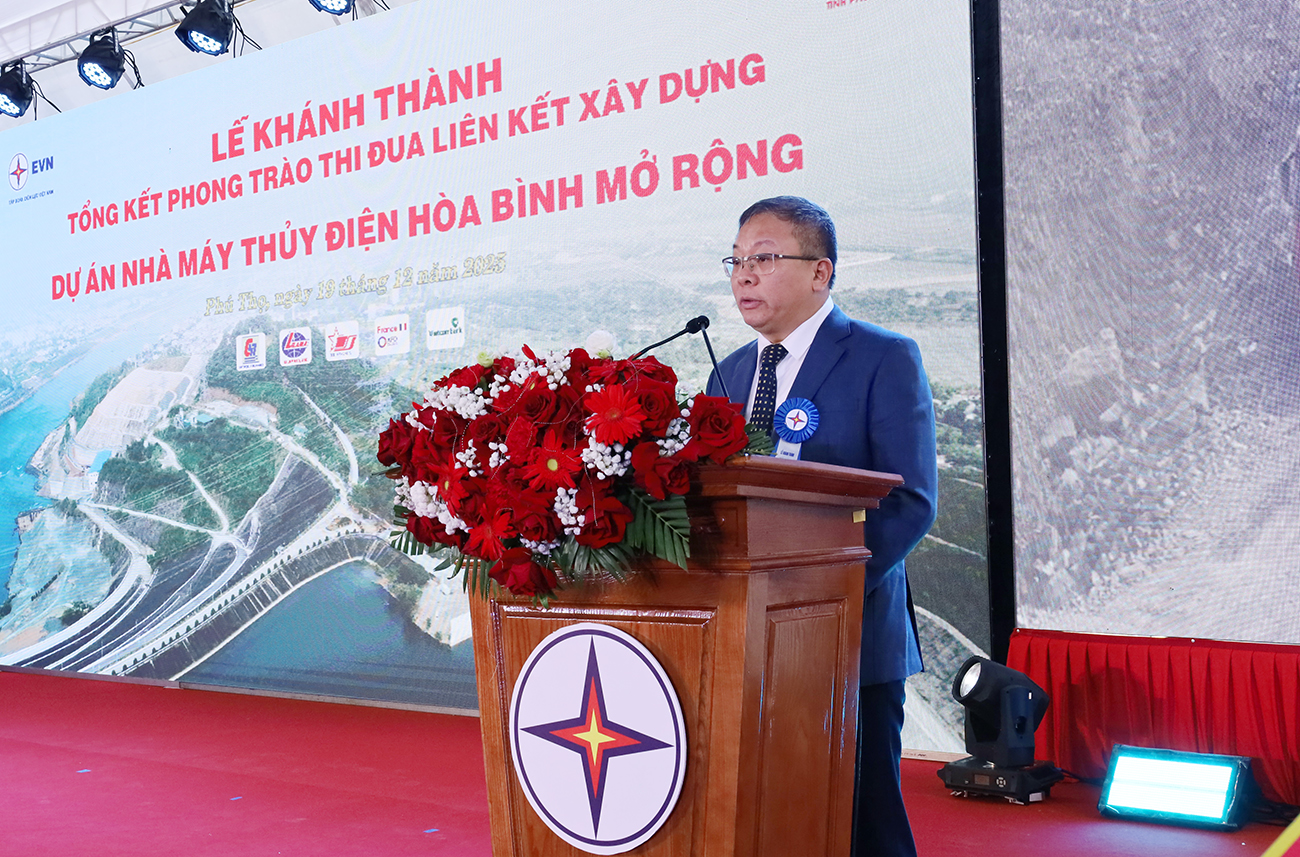 EVN khánh thành Nhà máy Thủy điện Hòa Bình mở rộng- Ảnh 2.