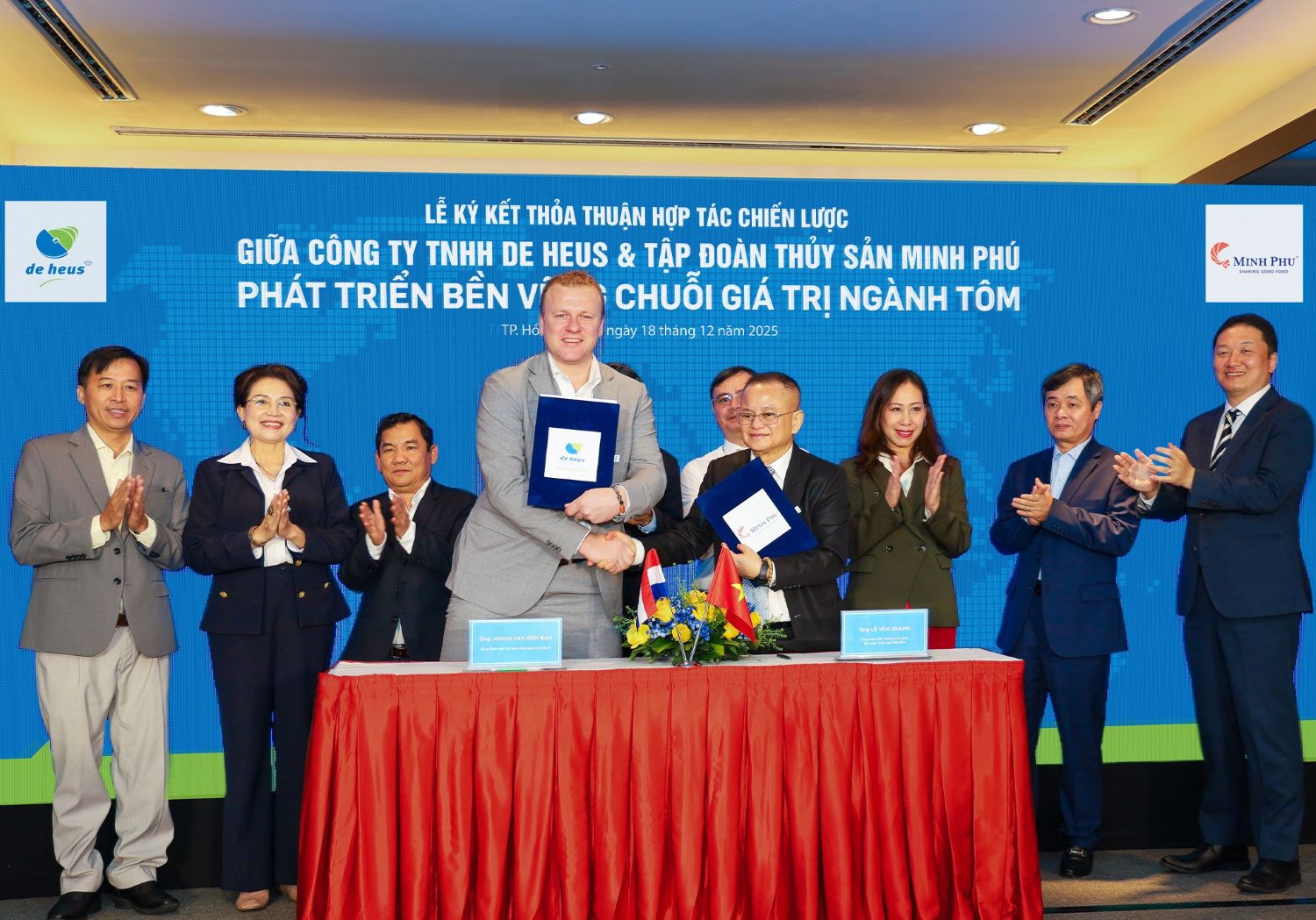 De Heus ký kết thỏa thuận hợp tác chiến lược với Tập đoàn Minh Phú- Ảnh 1.