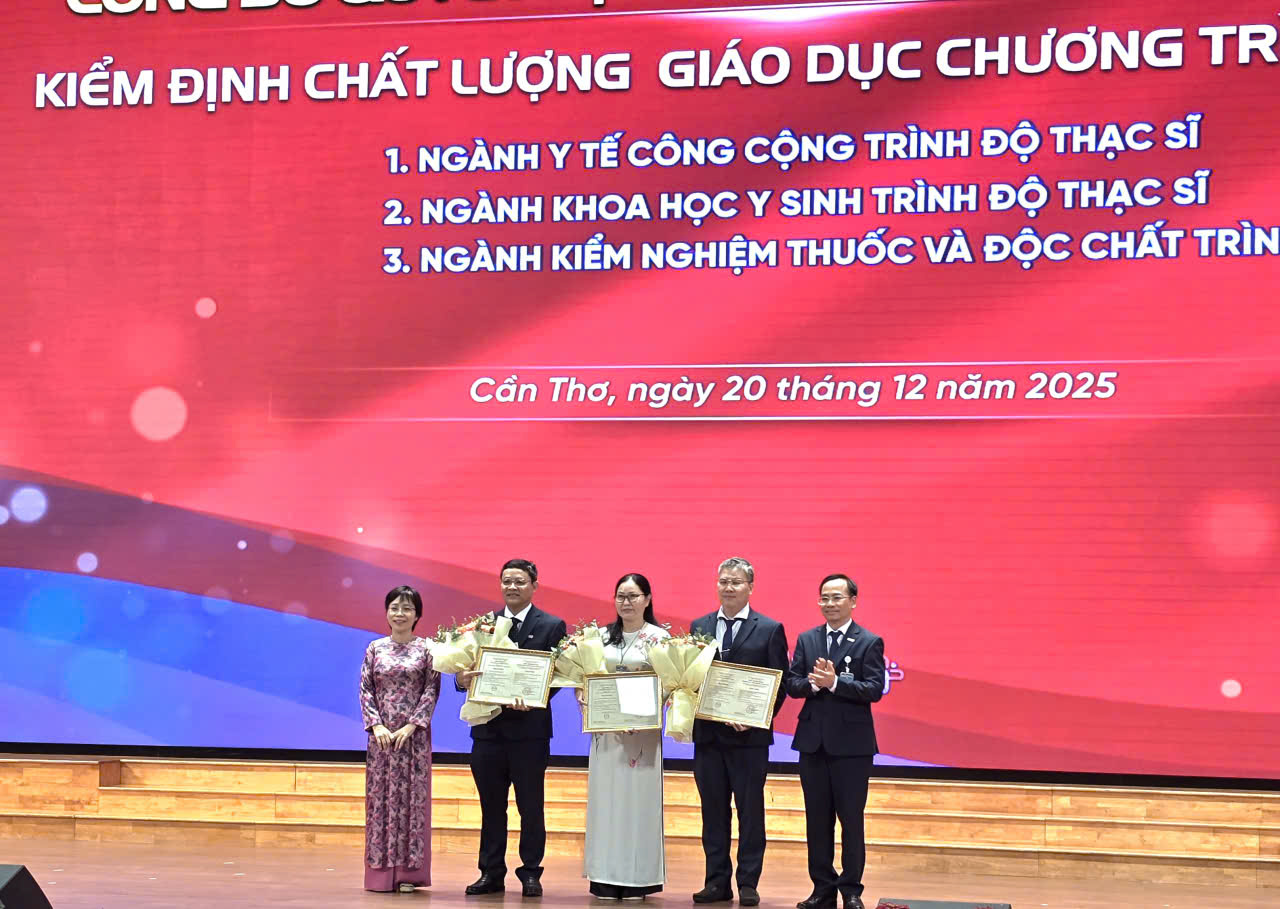 Đại học Y Dược Cần Thơ đạt chuẩn kiểm định 6 chương trình đào tạo đại học và thạc sĩ- Ảnh 1.