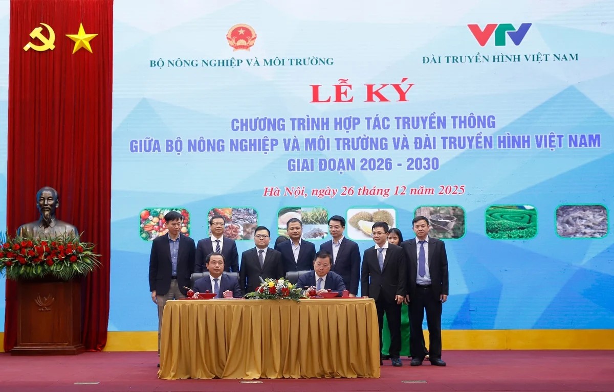 Bộ Nông nghiệp và Môi trường ký hợp tác truyền thông với Đài Truyền hình Việt Nam- Ảnh 2.