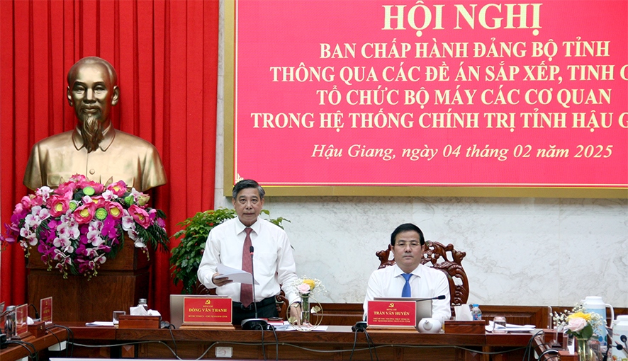 Hậu Giang thông qua đề án sắp xếp, tinh gọn bộ máy- Ảnh 1.