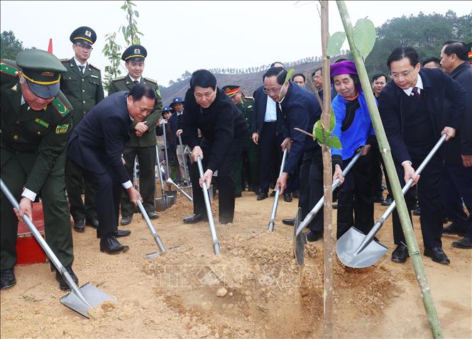 Chủ tịch nước Lương Cường: Mỗi cây xanh được trồng là một món quà vô giá cho thế hệ mai sau- Ảnh 3.