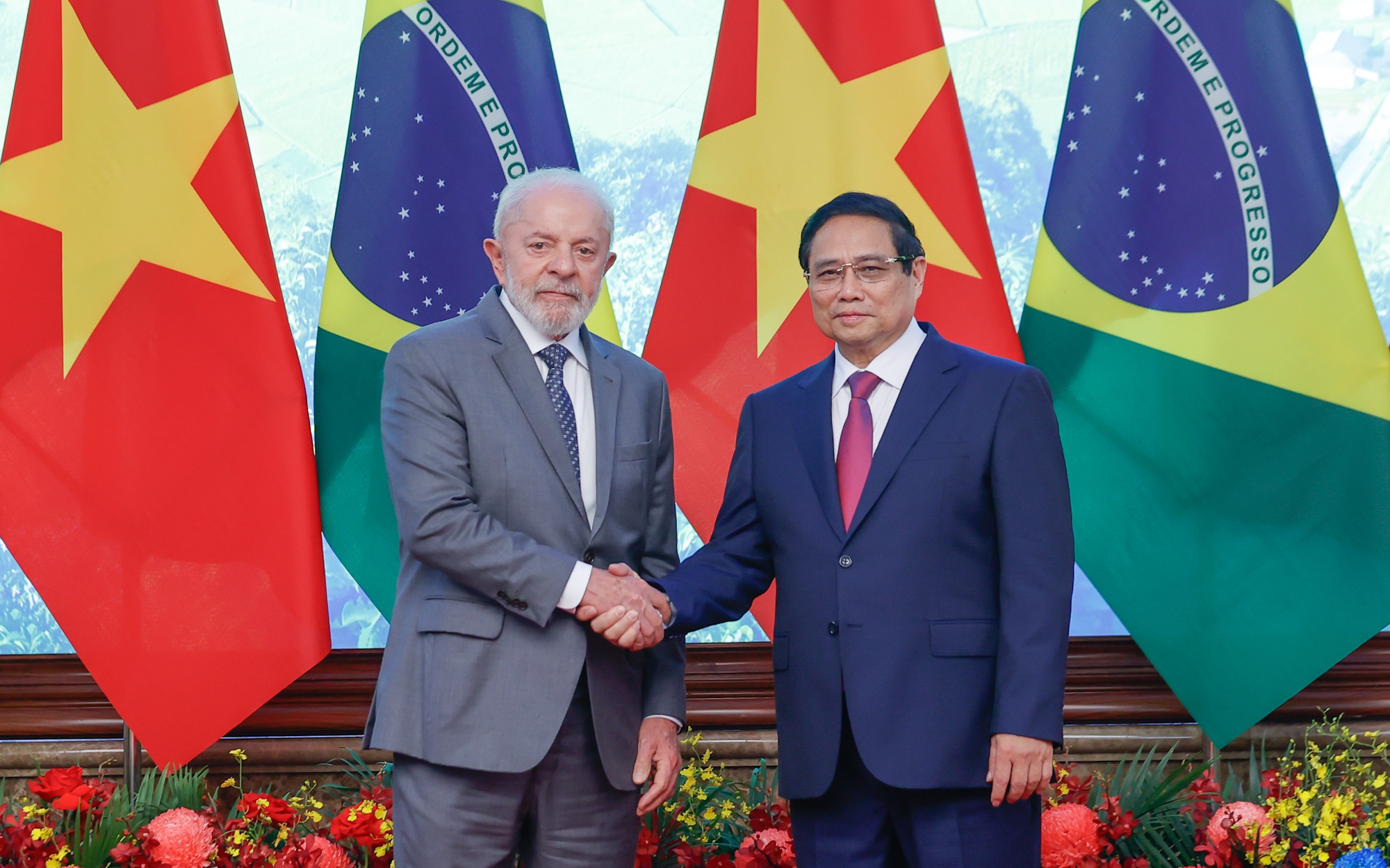 Thủ tướng Phạm Minh Chính hội kiến Tổng thống Brazil: Quyết tâm đưa thương mại song phương lên 15 tỷ USD vào năm 2030