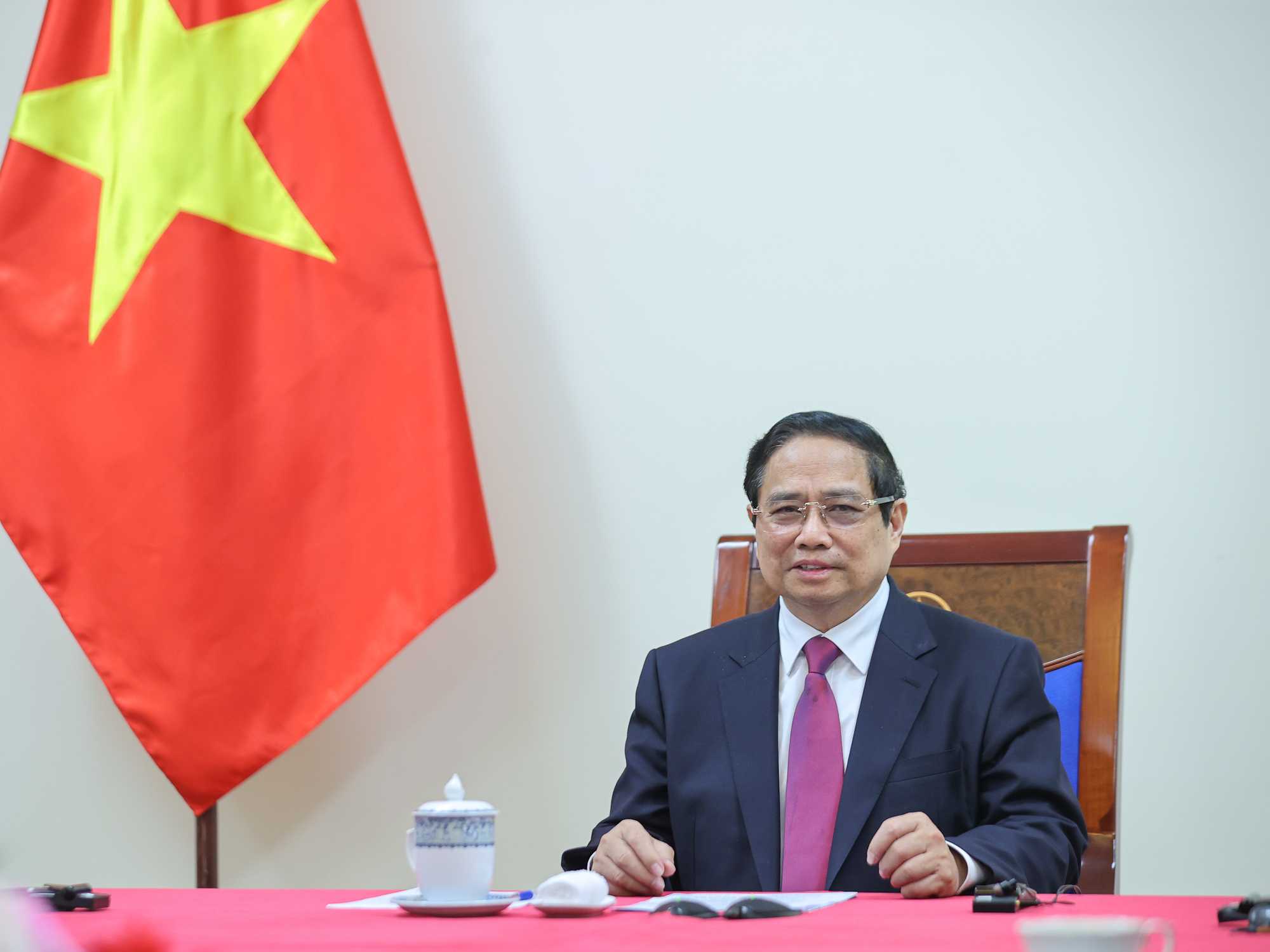 Thủ tướng Phạm Minh Chính điện đàm với Thủ tướng New Zealand- Ảnh 1. Thủ tướng Phạm Minh Chính điện đàm với Thủ tướng New Zealand- Ảnh 1.
