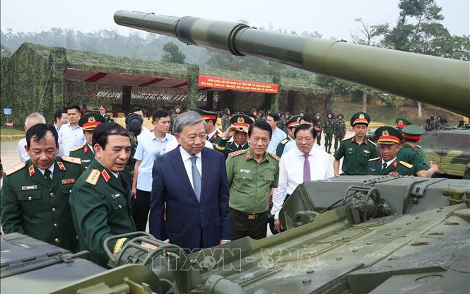 Tổng Bí thư: Binh chủng Tăng thiết giáp phải thật sự xứng đáng là lực lượng đột kích mạnh