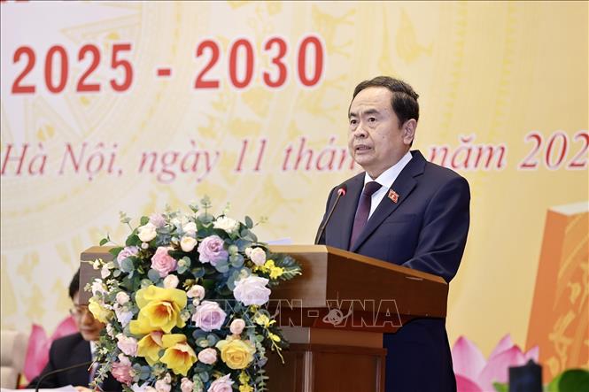Chủ tịch Quốc hội Trần Thanh Mẫn dự Đại hội Đảng bộ cấp cơ sở đầu tiên của Đảng bộ Quốc hội- Ảnh 3. Chủ tịch Quốc hội Trần Thanh Mẫn dự Đại hội Đảng bộ cấp cơ sở đầu tiên của Đảng bộ Quốc hội- Ảnh 3.