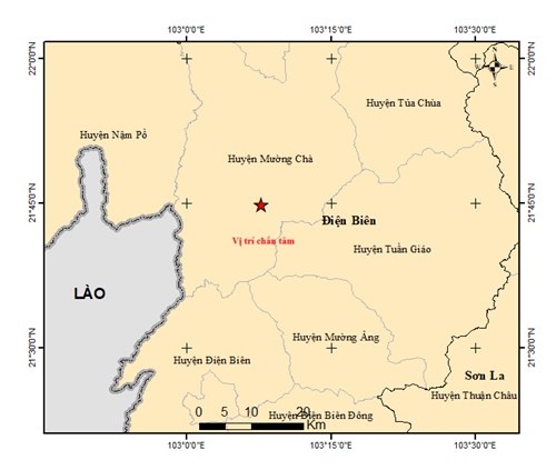 Động đất 5 độ tại huyện Mường Chà, tỉnh Điện Biên- Ảnh 1. Động đất 5 độ tại huyện Mường Chà, tỉnh Điện Biên- Ảnh 1.
