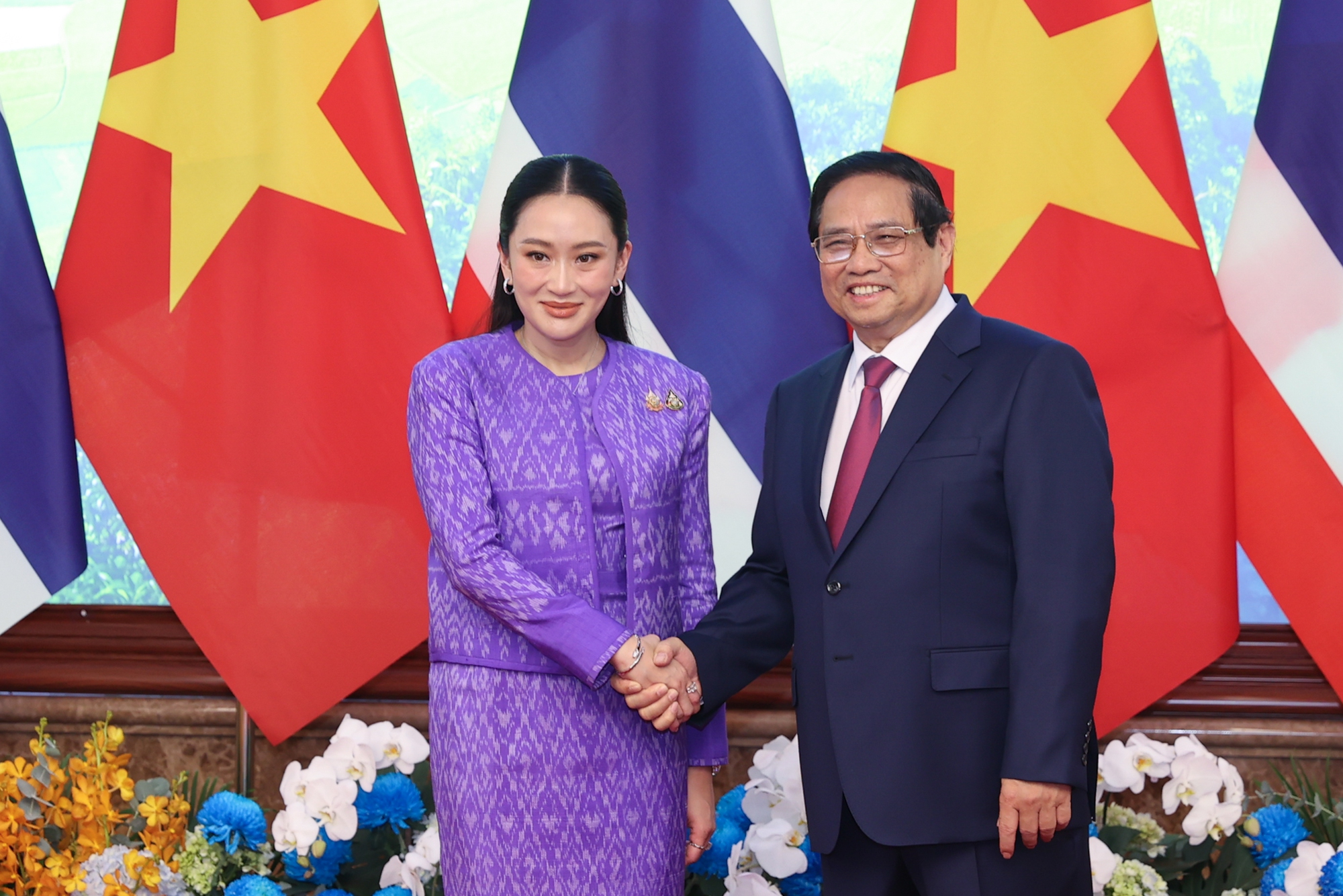 Thủ tướng Phạm Minh Chính chủ trì lễ đón chính thức Thủ tướng Thái Lan thăm Việt Nam- Ảnh 9. Thủ tướng Phạm Minh Chính chủ trì lễ đón chính thức Thủ tướng Thái Lan thăm Việt Nam- Ảnh 9.