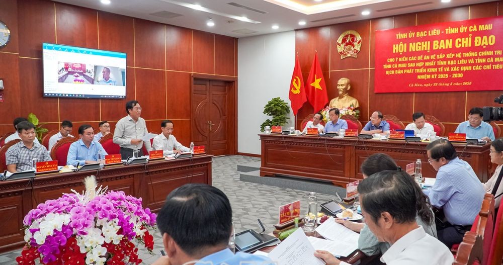 Cà Mau và Bạc Liêu họp Ban chỉ đạo xây dựng đề án hợp nhất- Ảnh 1. Cà Mau và Bạc Liêu họp Ban chỉ đạo xây dựng đề án hợp nhất- Ảnh 1.