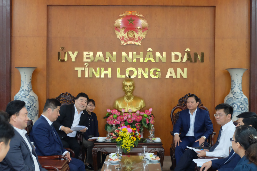 Long An tăng cường hợp tác, hỗ trợ DN Hàn Quốc thúc đẩy đầu tư và phát triển kinh tế- Ảnh 1. Long An tăng cường hợp tác, hỗ trợ DN Hàn Quốc thúc đẩy đầu tư và phát triển kinh tế- Ảnh 1.