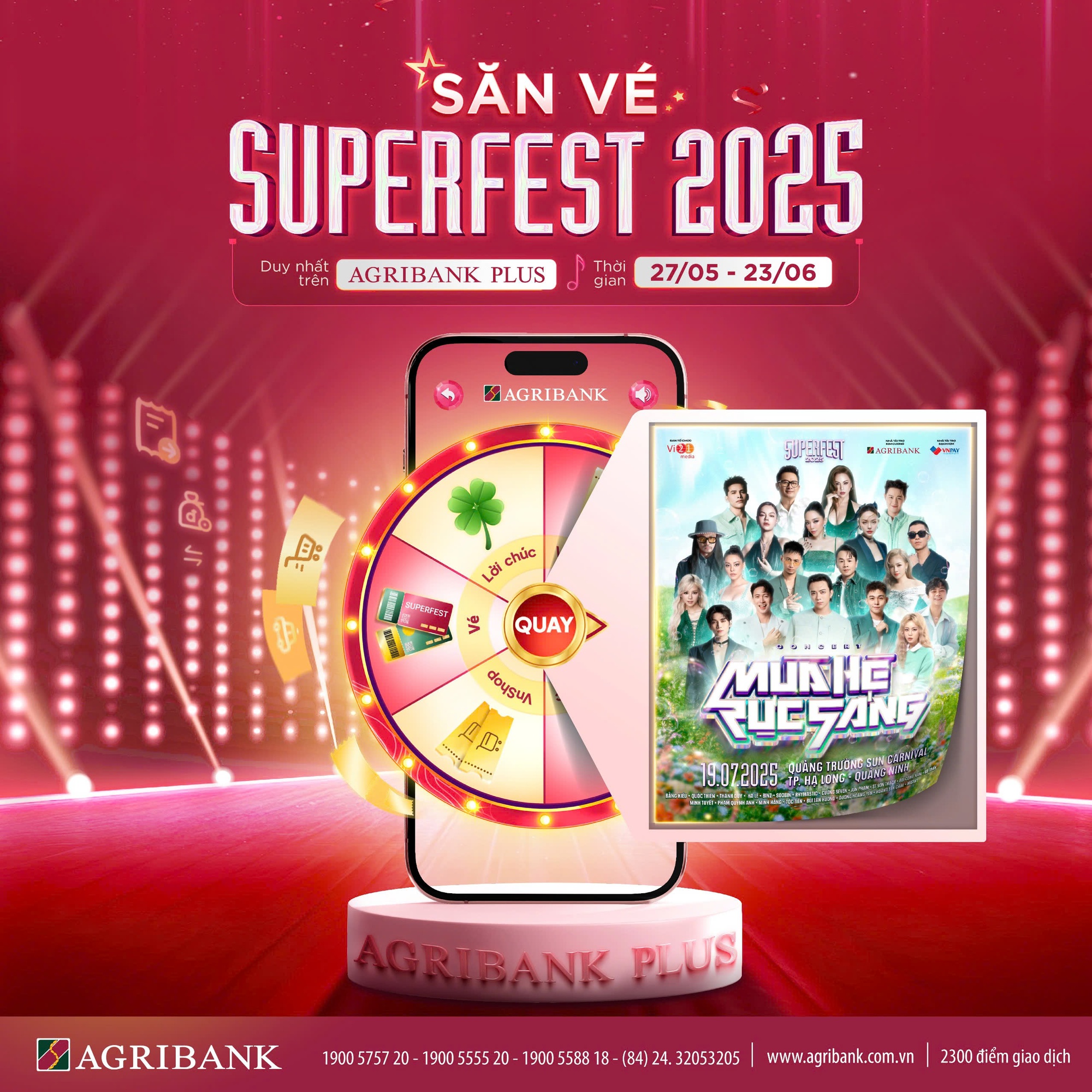 Bùng nổ trải nghiệm số cùng Agribank: “Săn - Tặng vé Superfest 2025” miễn phí, ưu đãi cực khủng- Ảnh 1. Bùng nổ trải nghiệm số cùng Agribank: “Săn - Tặng vé Superfest 2025” miễn phí, ưu đãi cực khủng- Ảnh 1.