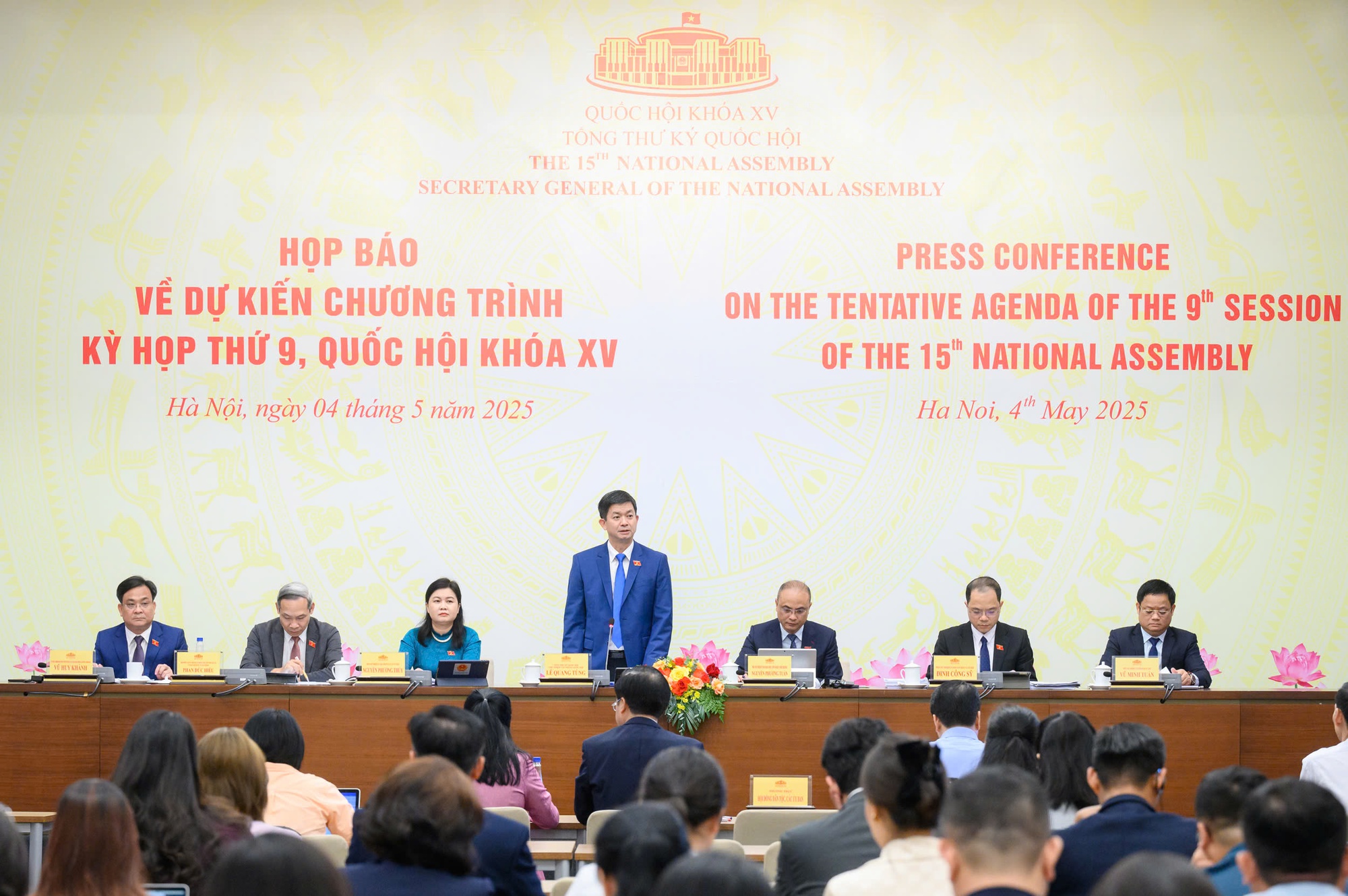 Kỳ họp thứ 9, Quốc hội khóa XV chính thức khai mạc vào sáng 5/5- Ảnh 1. Kỳ họp thứ 9, Quốc hội khóa XV chính thức khai mạc vào sáng 5/5- Ảnh 1.