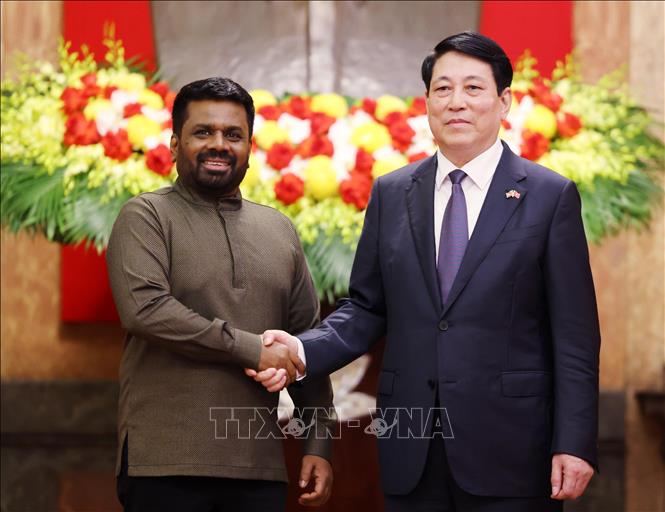 Chủ tịch nước Lương Cường chủ trì lễ đón chính thức Tổng thống Sri Lanka- Ảnh 7. Chủ tịch nước Lương Cường chủ trì lễ đón chính thức Tổng thống Sri Lanka- Ảnh 7.