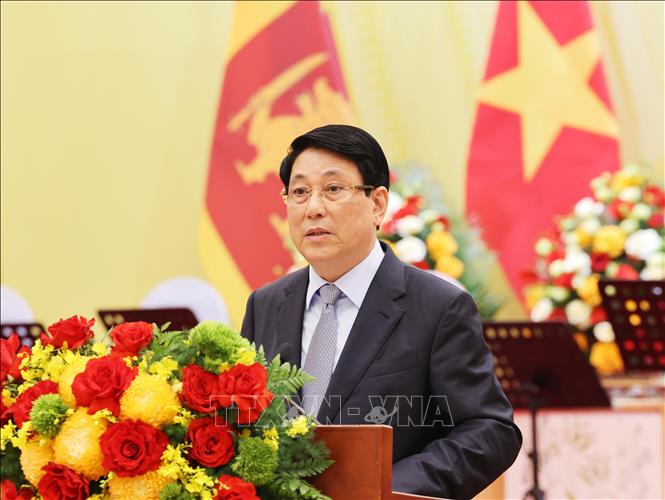 Chủ tịch nước Lương Cường chủ trì chiêu đãi cấp Nhà nước Tổng thống Sri Lanka- Ảnh 3. Chủ tịch nước Lương Cường chủ trì chiêu đãi cấp Nhà nước Tổng thống Sri Lanka- Ảnh 3.