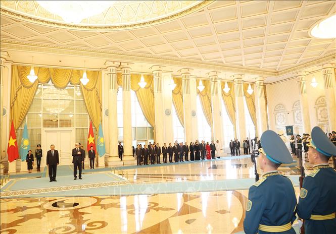 Lễ đón Tổng Bí thư Tô Lâm và Phu nhân thăm cấp Nhà nước Cộng hòa Kazakhstan- Ảnh 2. Lễ đón Tổng Bí thư Tô Lâm và Phu nhân thăm cấp Nhà nước Cộng hòa Kazakhstan- Ảnh 2.