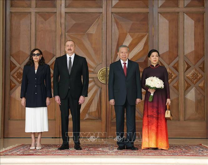Lễ đón Tổng Bí thư Tô Lâm thăm cấp Nhà nước tới Azerbaijan- Ảnh 3. Lễ đón Tổng Bí thư Tô Lâm thăm cấp Nhà nước tới Azerbaijan- Ảnh 3.