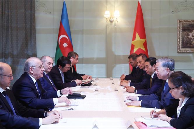 Tổng Bí thư Tô Lâm hội kiến Thủ tướng Azerbaijan Ali Asadov- Ảnh 2. Tổng Bí thư Tô Lâm hội kiến Thủ tướng Azerbaijan Ali Asadov- Ảnh 2.