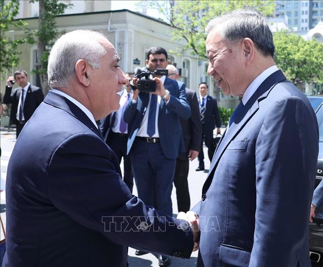Tổng Bí thư Tô Lâm hội kiến Thủ tướng Azerbaijan Ali Asadov- Ảnh 1. Tổng Bí thư Tô Lâm hội kiến Thủ tướng Azerbaijan Ali Asadov- Ảnh 1.