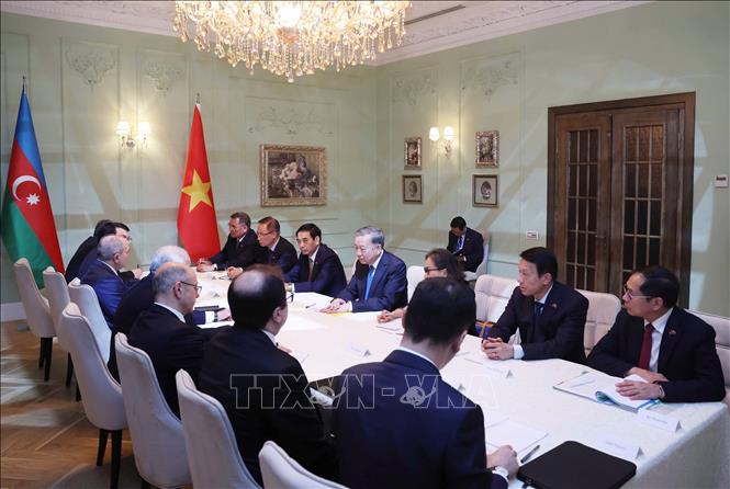 Tổng Bí thư Tô Lâm hội kiến Thủ tướng Azerbaijan Ali Asadov- Ảnh 3. Tổng Bí thư Tô Lâm hội kiến Thủ tướng Azerbaijan Ali Asadov- Ảnh 3.