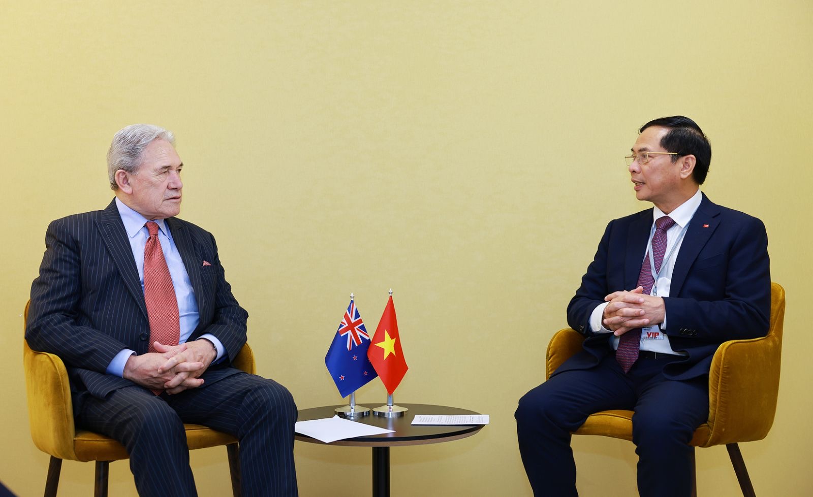 Phó Thủ tướng, Bộ trưởng Bộ Ngoại giao Bùi Thanh Sơn tiếp Bộ trưởng Ngoại giao New Zealand- Ảnh 2. Phó Thủ tướng, Bộ trưởng Bộ Ngoại giao Bùi Thanh Sơn tiếp Bộ trưởng Ngoại giao New Zealand- Ảnh 2.