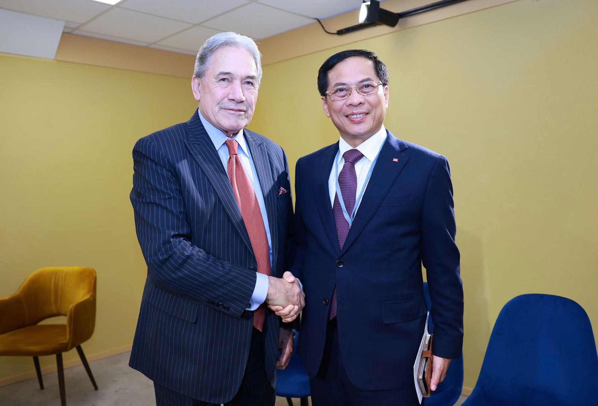 Phó Thủ tướng, Bộ trưởng Bộ Ngoại giao Bùi Thanh Sơn tiếp Bộ trưởng Ngoại giao New Zealand- Ảnh 1. Phó Thủ tướng, Bộ trưởng Bộ Ngoại giao Bùi Thanh Sơn tiếp Bộ trưởng Ngoại giao New Zealand- Ảnh 1.