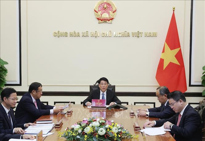 Chủ tịch nước Lương Cường điện đàm với tân Tổng thống Hàn Quốc Lee Jae Myung- Ảnh 2. Chủ tịch nước Lương Cường điện đàm với tân Tổng thống Hàn Quốc Lee Jae Myung- Ảnh 2.