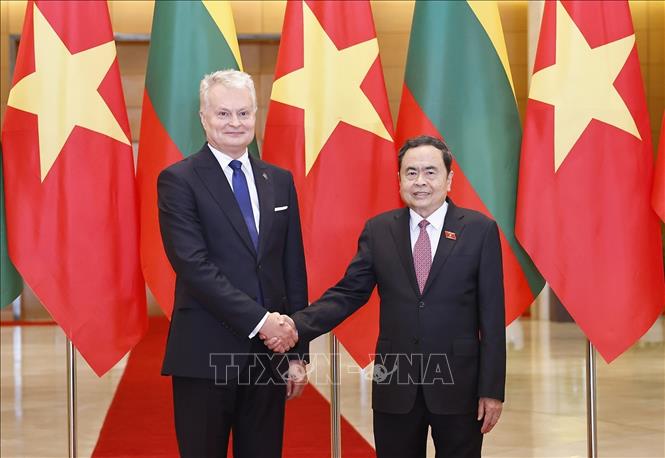 Chủ tịch Quốc hội Trần Thanh Mẫn hội kiến Tổng thống Lithuania Gitanas Nauseda- Ảnh 1. Chủ tịch Quốc hội Trần Thanh Mẫn hội kiến Tổng thống Lithuania Gitanas Nauseda- Ảnh 1.