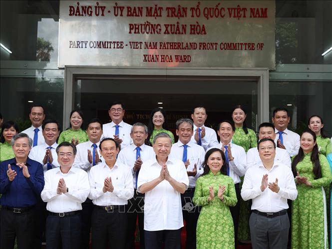 Tổng Bí thư Tô Lâm khảo sát thực tế mô hình tổ chức chính quyền địa phương 2 cấp tại TPHCM- Ảnh 6. Tổng Bí thư Tô Lâm khảo sát thực tế mô hình tổ chức chính quyền địa phương 2 cấp tại TPHCM- Ảnh 6.