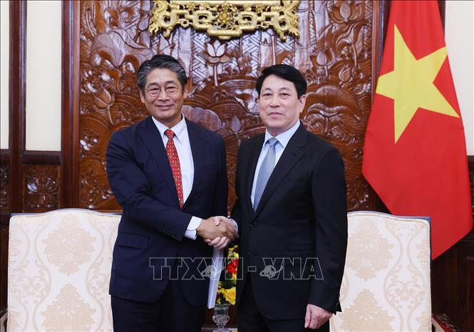 Chủ tịch nước Lương Cường tiếp Đại sứ Nhật Bản- Ảnh 1. Chủ tịch nước Lương Cường tiếp Đại sứ Nhật Bản- Ảnh 1.