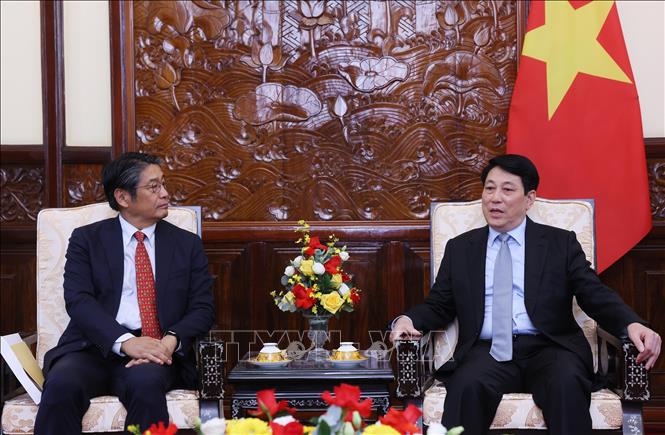 Chủ tịch nước Lương Cường tiếp Đại sứ Nhật Bản- Ảnh 2. Chủ tịch nước Lương Cường tiếp Đại sứ Nhật Bản- Ảnh 2.