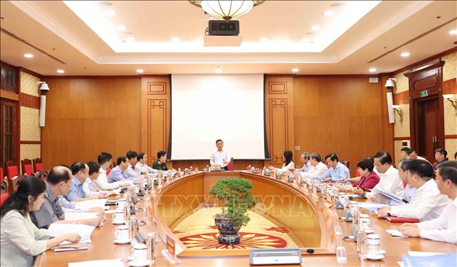 Thường trực Ban Bí thư chủ trì giao ban với các ban đảng, 4 văn phòng, đảng ủy, cơ quan, đoàn thể Trung ương- Ảnh 2.