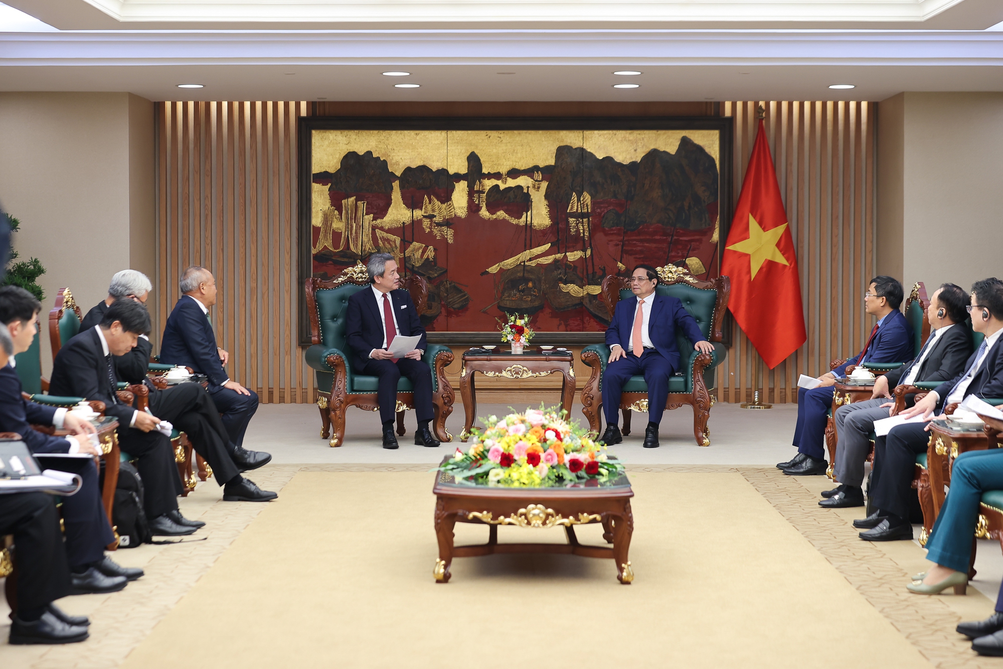 Thủ tướng hoan nghênh Tập đoàn Marubeni (Nhật Bản) mở rộng đầu tư chiến lược tại Việt Nam- Ảnh 3. Thủ tướng hoan nghênh Tập đoàn Marubeni (Nhật Bản) mở rộng đầu tư chiến lược tại Việt Nam- Ảnh 3.