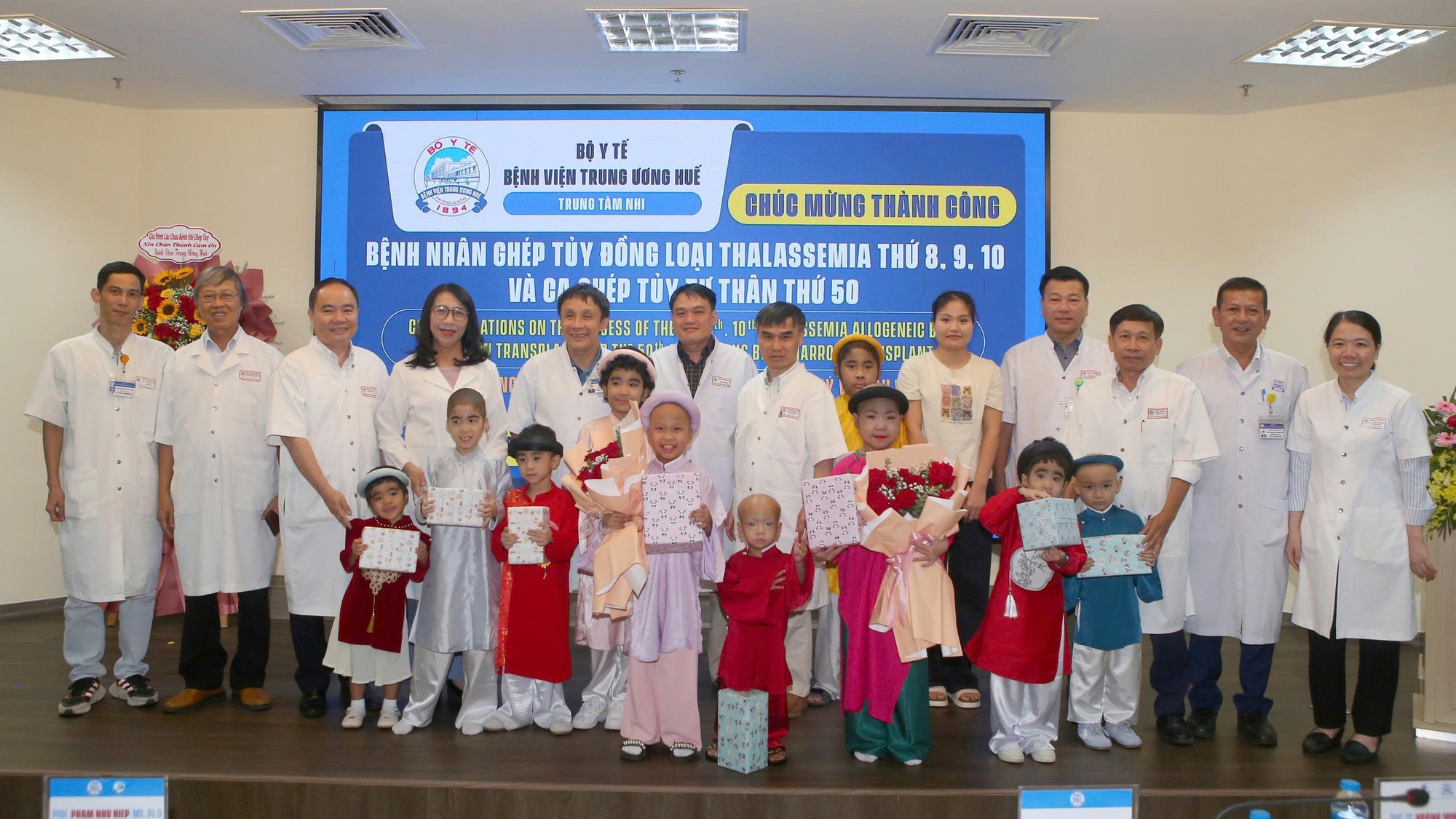 Bệnh viện Trung ương Huế: Thêm 4 bệnh nhi xuất viện nhờ kỹ thuật ghép tủy- Ảnh 1. Bệnh viện Trung ương Huế: Thêm 4 bệnh nhi xuất viện nhờ kỹ thuật ghép tủy- Ảnh 1.