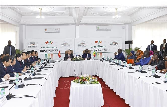 Chủ tịch Quốc hội Trần Thanh Mẫn hội đàm với Chủ tịch Quốc hội Senegal- Ảnh 4. Chủ tịch Quốc hội Trần Thanh Mẫn hội đàm với Chủ tịch Quốc hội Senegal- Ảnh 4.