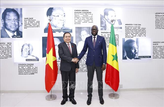 Chủ tịch Quốc hội Trần Thanh Mẫn hội đàm với Chủ tịch Quốc hội Senegal- Ảnh 1. Chủ tịch Quốc hội Trần Thanh Mẫn hội đàm với Chủ tịch Quốc hội Senegal- Ảnh 1.
