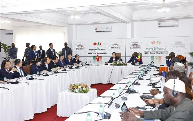 Chủ tịch Quốc hội Trần Thanh Mẫn hội đàm với Chủ tịch Quốc hội Senegal- Ảnh 5. Chủ tịch Quốc hội Trần Thanh Mẫn hội đàm với Chủ tịch Quốc hội Senegal- Ảnh 5.