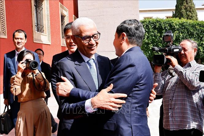 Chủ tịch Quốc hội Trần Thanh Mẫn hội đàm với Chủ tịch Hạ viện Morocco- Ảnh 1.