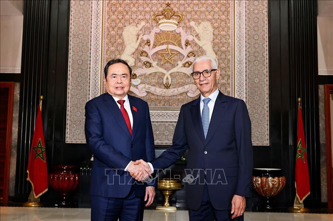 Chủ tịch Quốc hội Trần Thanh Mẫn hội đàm với Chủ tịch Hạ viện Morocco- Ảnh 2.