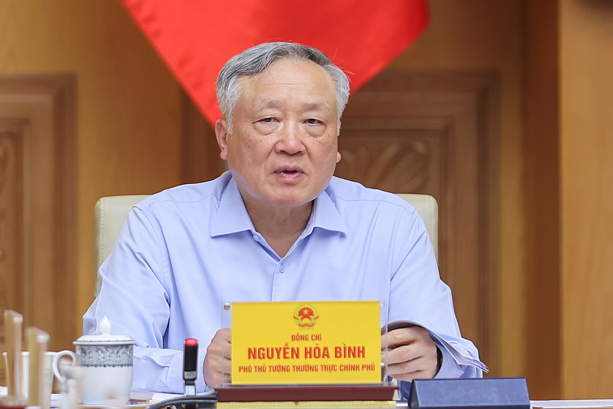 Thủ tướng chủ trì hội nghị đánh giá việc sắp xếp tổ chức bộ máy và vận hành chính quyền địa phương 2 cấp- Ảnh 3. Thủ tướng chủ trì hội nghị đánh giá việc sắp xếp tổ chức bộ máy và vận hành chính quyền địa phương 2 cấp- Ảnh 3.